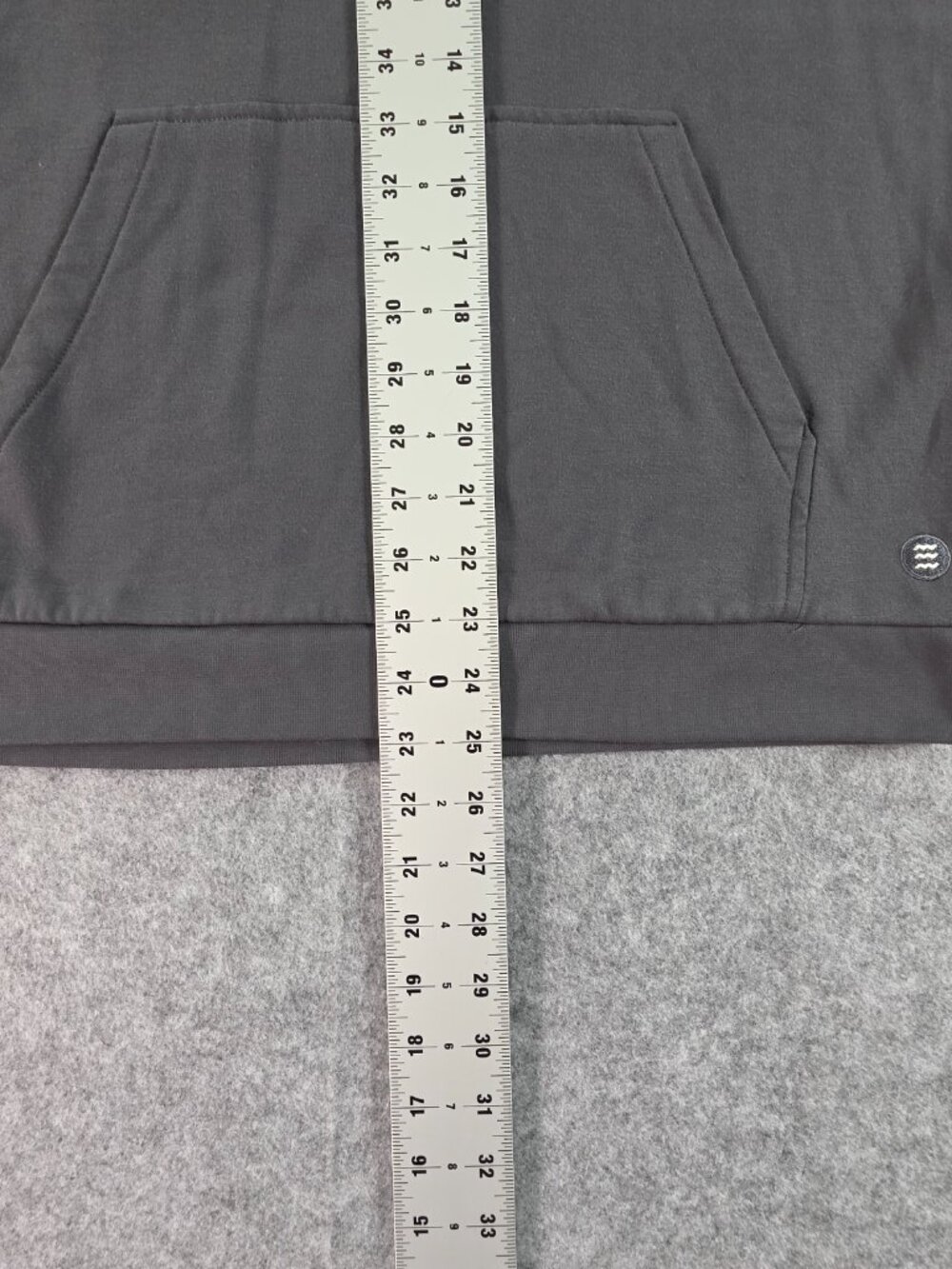 Free Fly Men’s Bamboo Lightweight Fleece Hoodie Black Pullover Size M - Picture 6 of 8